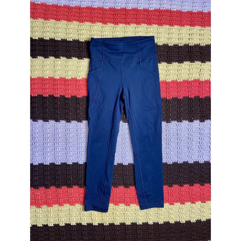 Lululemon Fast and Free High-Rise Tight 23” with Pockets, Black, Size 4